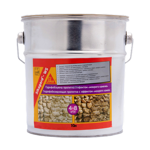 Гідрофобізатор з ефектом мокрого каменю Sika Sikagard-WS (10 л)
