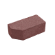 Цегла гладка зі скошеним кутом Silta Brick кольорова на сірому цементі  (190х70х90 мм)