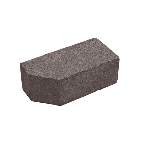 Цегла гладка зі скошеним кутом Silta Brick кольорова на сірому цементі  (190х70х90 мм)