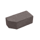 Цегла гладка зі скошеним кутом Silta Brick кольорова на сірому цементі  (190х70х90 мм)