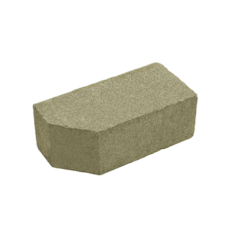 Цегла гладка зі скошеним кутом Silta Brick кольорова на сірому цементі  (190х70х90 мм)