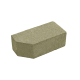Цегла гладка зі скошеним кутом Silta Brick кольорова на сірому цементі  (190х70х90 мм)