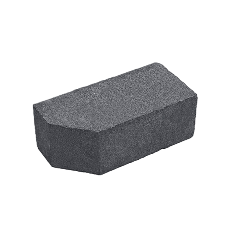 Цегла гладка зі скошеним кутом Silta Brick кольорова на сірому цементі  (190х70х90 мм)
