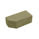 Цегла гладка зі скошеним кутом Silta Brick кольорова на сірому цементі  (190х70х90 мм)