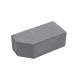 Цегла гладка зі скошеним кутом Silta Brick сіра (190х70х90 мм)