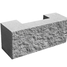 Блок декоративний рядовий повнотілий Silta Brick сірий