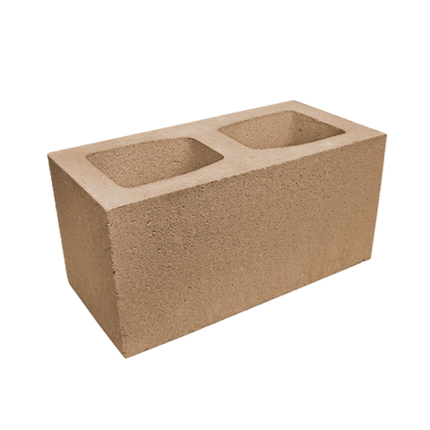 Блок гладкий широкий Silta Brick кольоровий на білому цементі (390х190х190 мм)