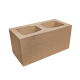 Блок гладкий широкий Silta Brick кольоровий на білому цементі (390х190х190 мм)