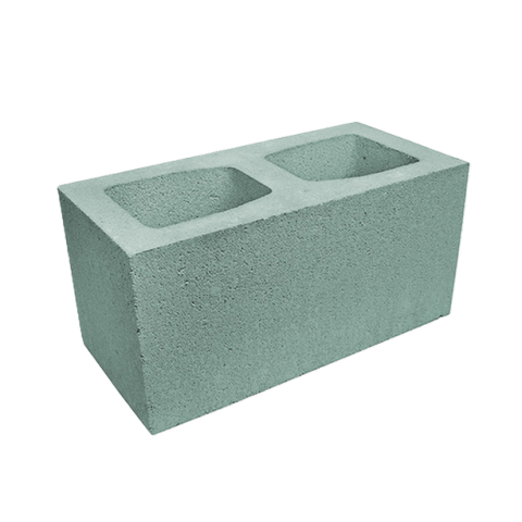 Блок гладкий широкий Silta Brick кольоровий на білому цементі (390х190х190 мм)