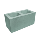 Блок гладкий широкий Silta Brick кольоровий на білому цементі (390х190х190 мм)