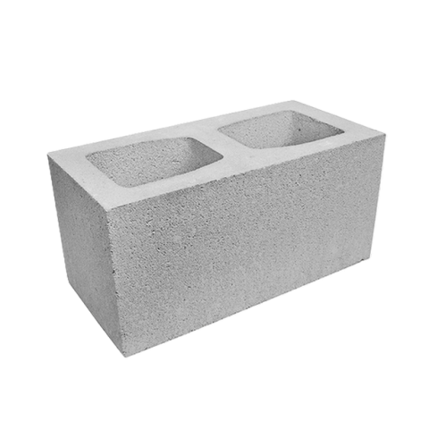 Блок гладкий широкий Silta Brick кольоровий на білому цементі (390х190х190 мм)