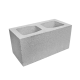 Блок гладкий широкий Silta Brick кольоровий на білому цементі (390х190х190 мм)