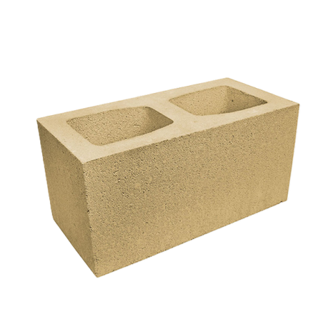 Блок гладкий широкий Silta Brick кольоровий на білому цементі (390х190х190 мм)