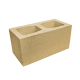 Блок гладкий широкий Silta Brick кольоровий на білому цементі (390х190х190 мм)