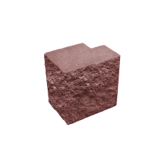 Напівблок декоративний повнотілий кутовий Silta Brick кольоровий 