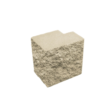 Напівблок декоративний повнотілий кутовий Silta Brick кольоровий 
